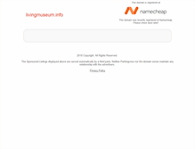 Tablet Screenshot of livingmuseum.info